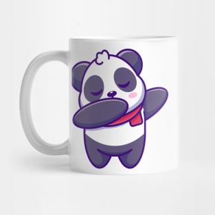 Cute baby panda dabbing cartoon Mug